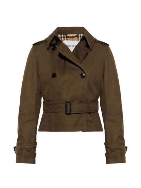 Burberry Swarby belt buttoned jacket - Green - zdjęcie produktu nr 1