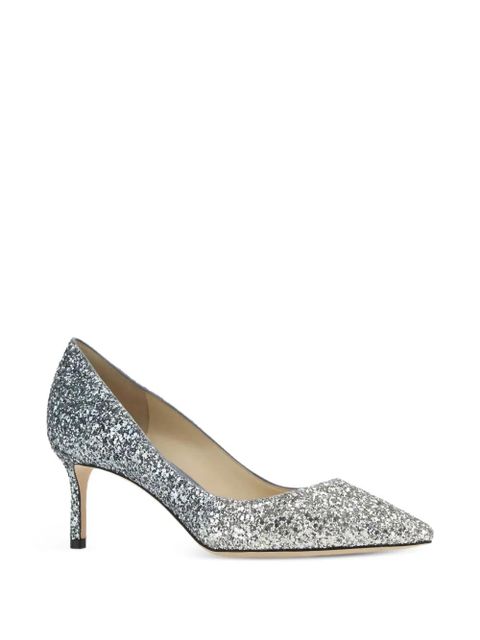 Jimmy Choo 60mm Romy glitter pumps - Silver - zdjęcie produktu nr 2