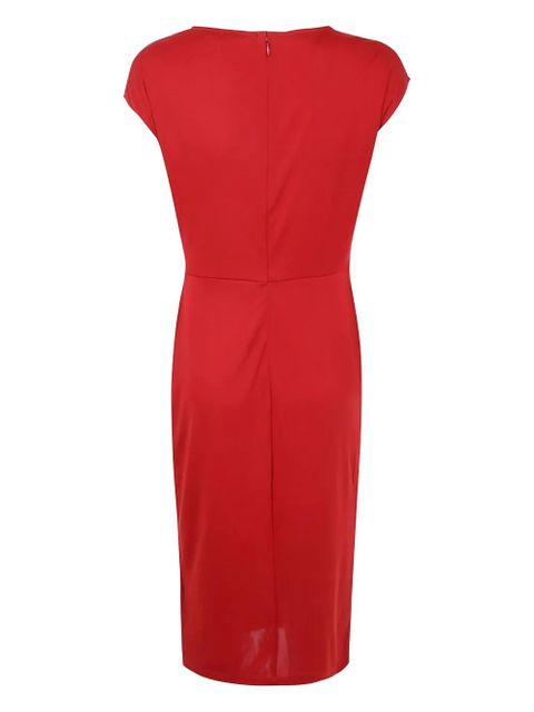 Lauren Ralph Lauren ring-detail midi dress - Red - zdjęcie produktu nr 2