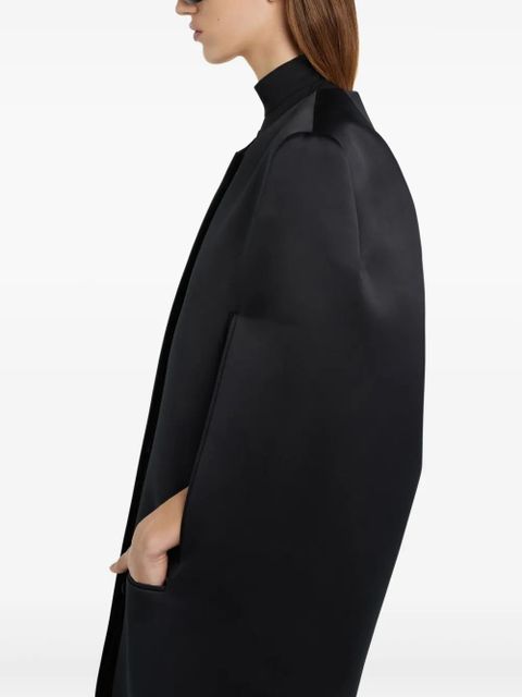 Courrèges satin-finish coat - Black - zdjęcie produktu nr 2