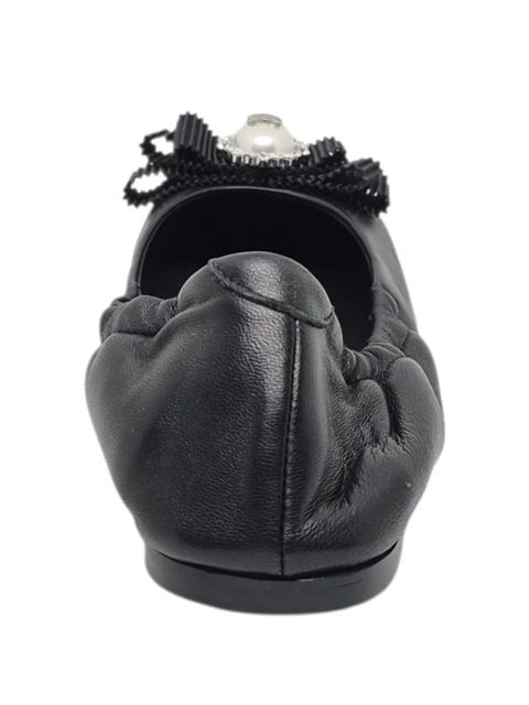 Casadei embellished ballet flats - Black