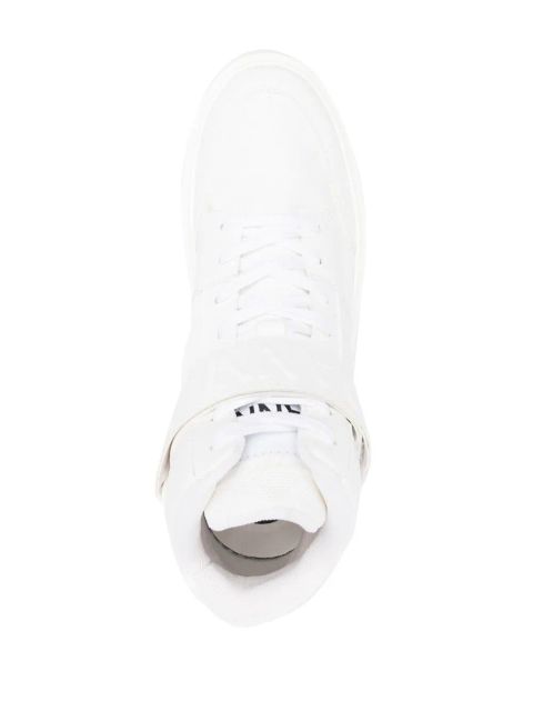GANNI touch-strap high-top sneakers - White