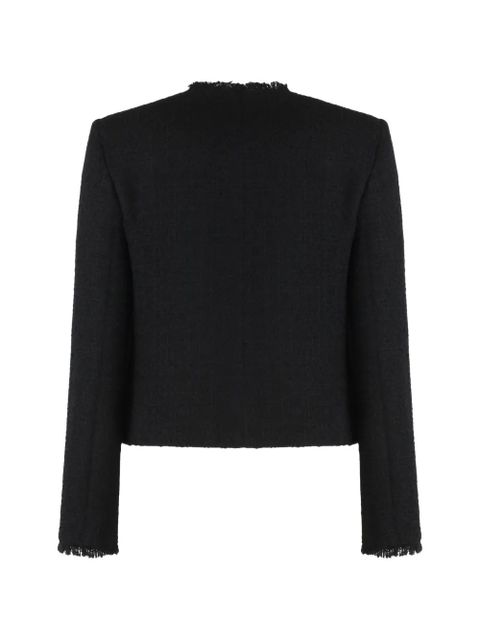 Weekend Max Mara button-fastening crew neck jacket - Black - zdjęcie produktu nr 2