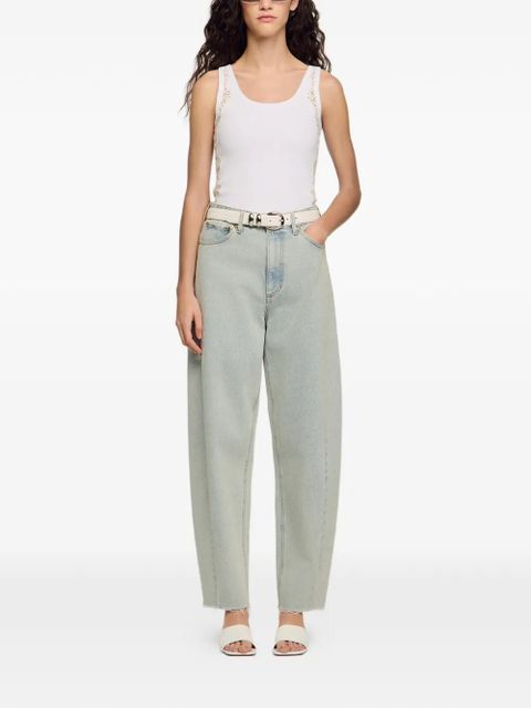 SANDRO lace-trim top - White - zdjęcie produktu nr 2