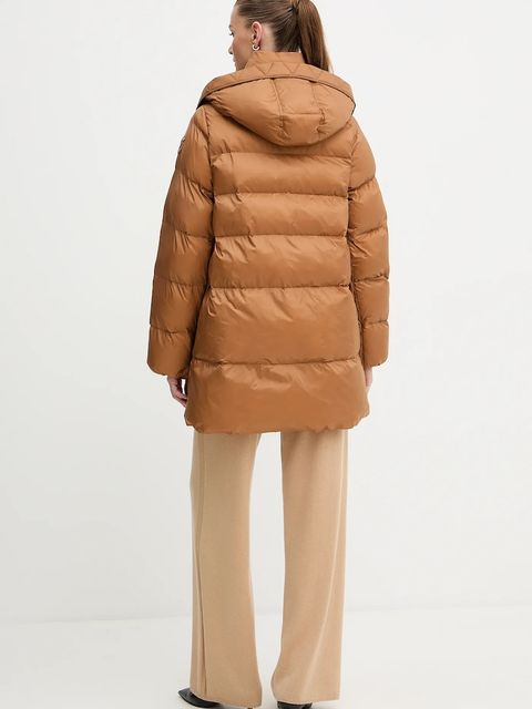 Pinko kurtka kolor brązowy zimowa 105720 A2TF
