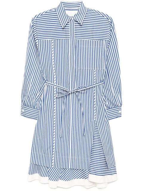3.1 Phillip Lim striped cascade-sleeves shirt - Blue - zdjęcie produktu nr 1