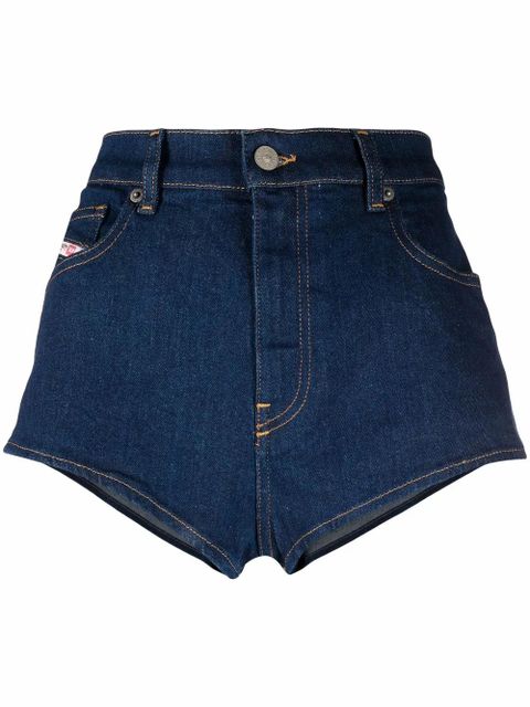Diesel high waisted mini denim shorts - Blue - zdjęcie produktu nr 1