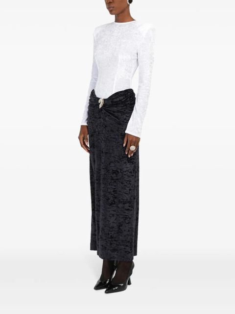 Rowen Rose bi-colour maxi dress - Black