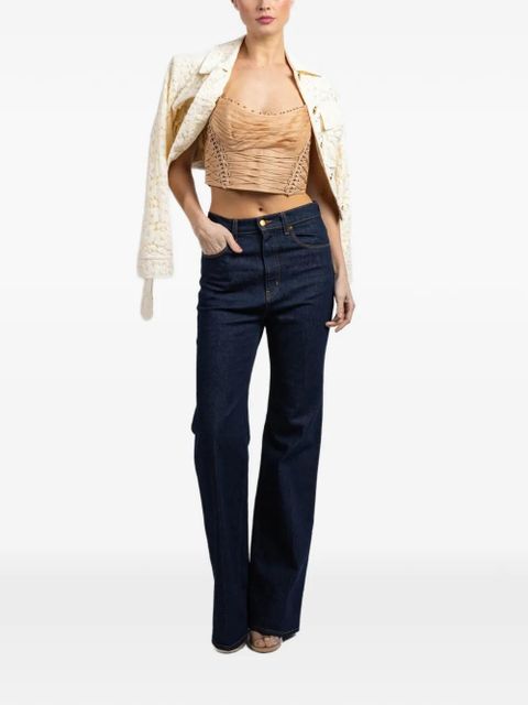 ZIMMERMANN Rebellion beaded crop top - Neutrals - zdjęcie produktu nr 2