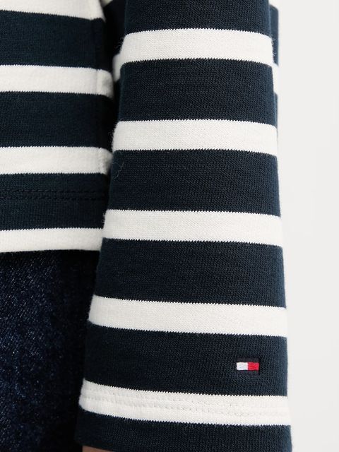 Tommy Hilfiger bluza bawełniana damska kolor granatowy wzorzysta WW0WW47457