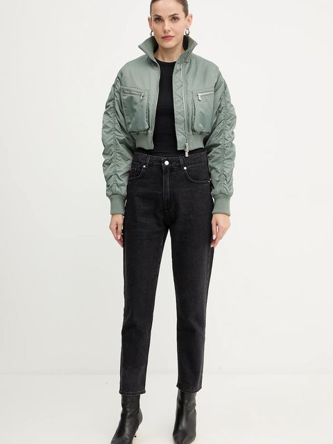 Pinko kurtka bomber kolor zielony zimowa 105339 A2OI - zdjęcie produktu nr 2