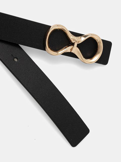 Twinset pasek dwustronny damski kolor czarny 261TA4440 - zdjęcie produktu nr 2