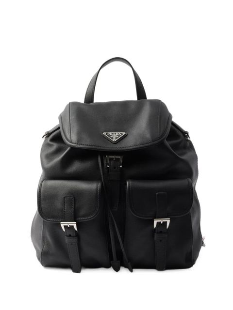 Prada medium leather backpack - Black - zdjęcie produktu nr 1