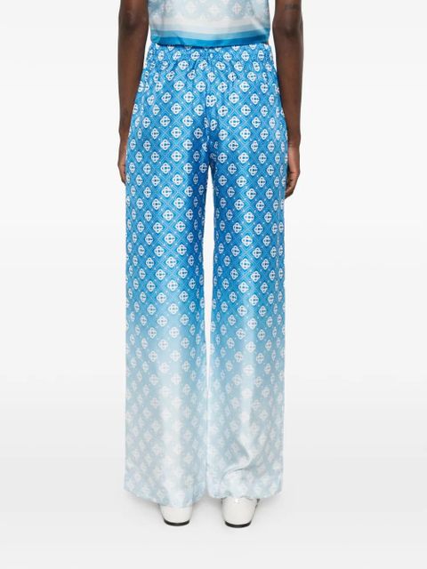 Casablanca gradient pattern trousers - Blue