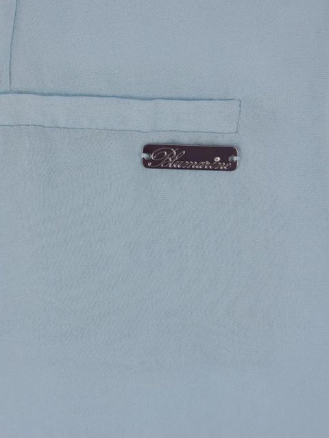 Blumarine semi-sheer trousers - Blue