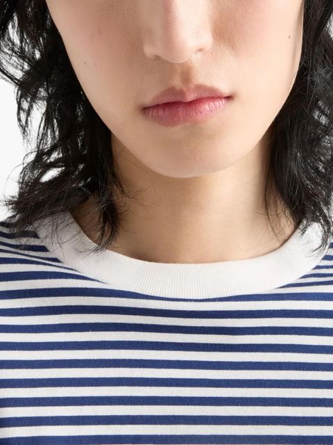 Prada striped long-sleeve top - Blue - zdjęcie produktu nr 2