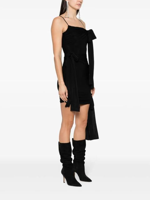 Blumarine sash-detailing mini dress - Black - zdjęcie produktu nr 2