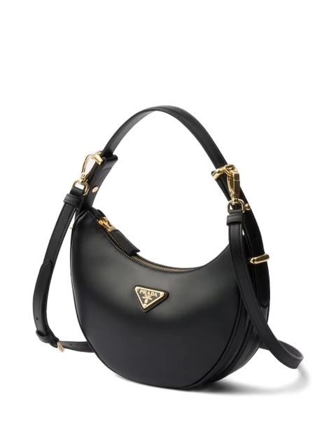 Prada crescent-shaped leather shoulder bag - Black - zdjęcie produktu nr 2
