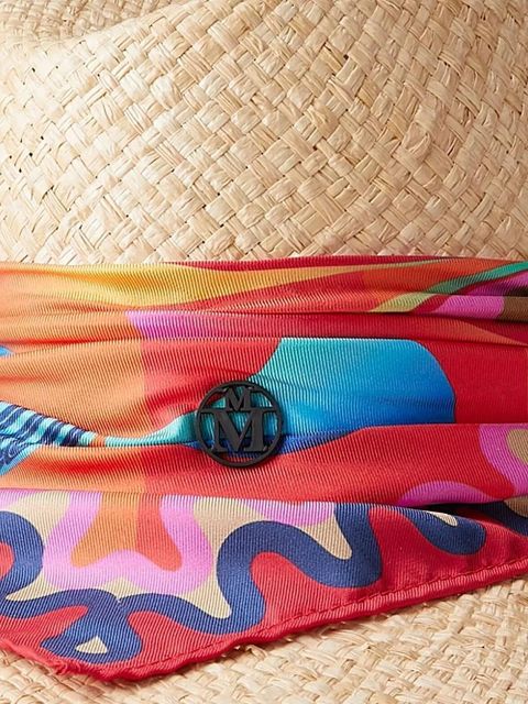 Maison Michel Kate scarf-detail sun hat - Neutrals - zdjęcie produktu nr 2