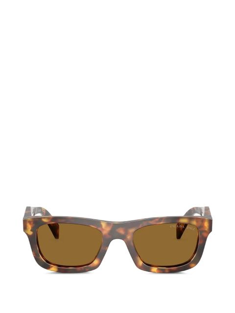 Prada Eyewear rectangle-frame sunglasses - Brown - zdjęcie produktu nr 1