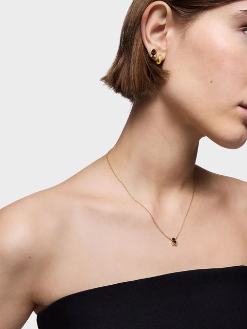 Tous naszyjnik ze srebra pokrytego złotem Bold Bear Gem 1004225700