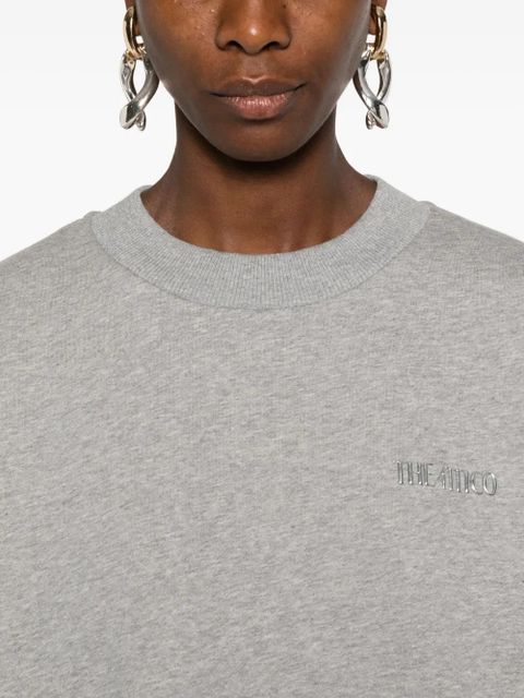 The Attico crew-neck cotton sweatshirt - Grey