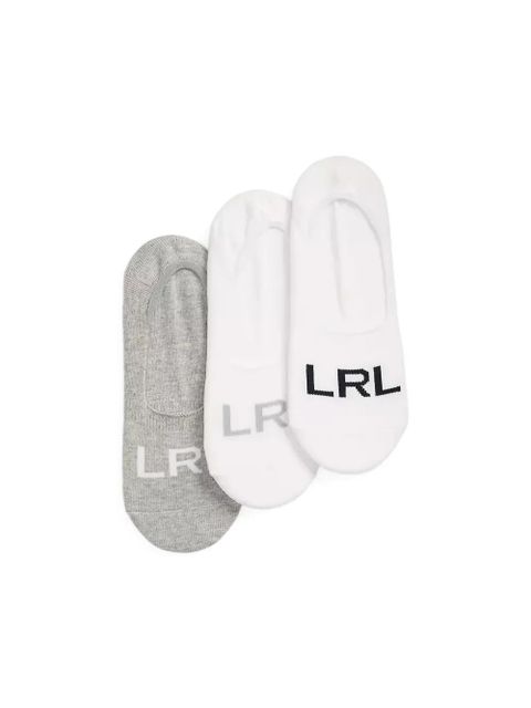 Lauren Ralph Lauren logo-print no-show socks (pack of three) - White - zdjęcie produktu nr 2