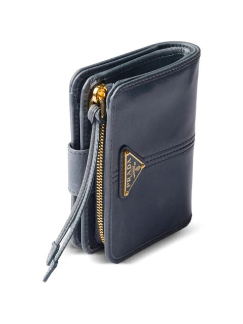 Prada small leather wallet - Blue