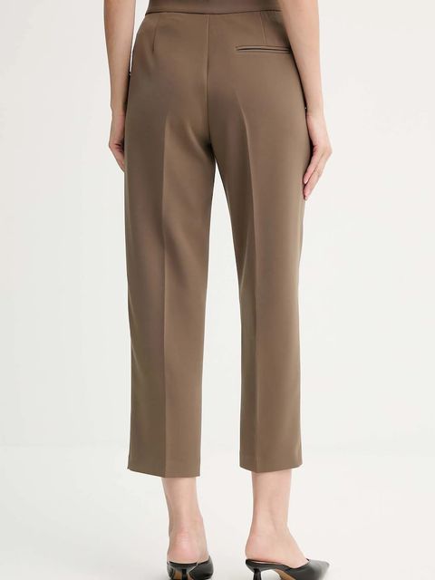 ISABELLE BLANCHE spodnie damskie kolor zielony proste high waist IS25FW-P050-T001 - zdjęcie produktu nr 2