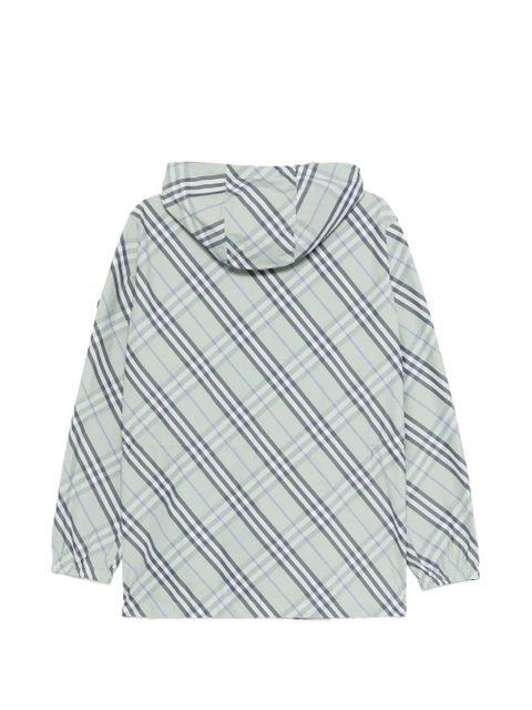 Burberry checked hooded jacket - Green - zdjęcie produktu nr 2