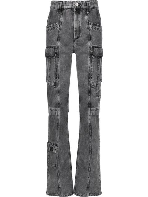 ISABEL MARANT Vokayo cargo straight-leg jeans - Grey - zdjęcie produktu nr 1
