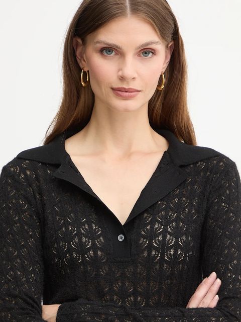 Pinko body damski kolor czarny lekki 105977 A2YI