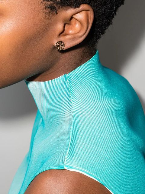 Tory Burch Miller round stud earrings - Gold - zdjęcie produktu nr 2