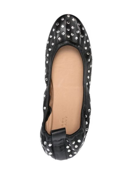 ISABEL MARANT Belna studded ballerina shoes - Black - zdjęcie produktu nr 2