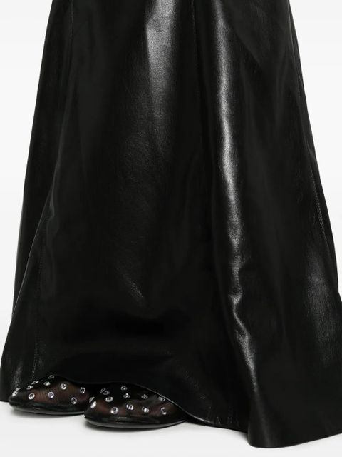 Nanushka Carlotta faux-leather maxi skirt - Black