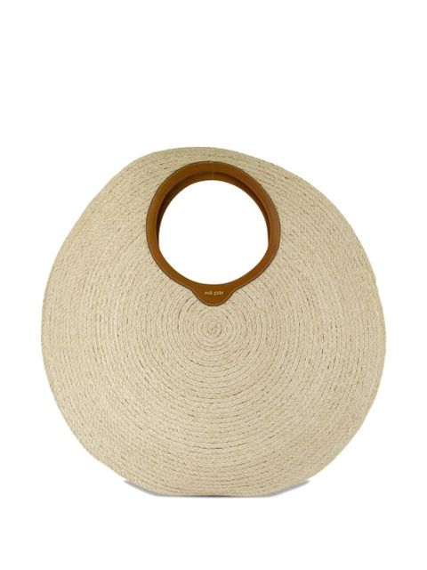 Cult Gaia Amun circular-handle raffia tote bag - Neutrals - zdjęcie produktu nr 2
