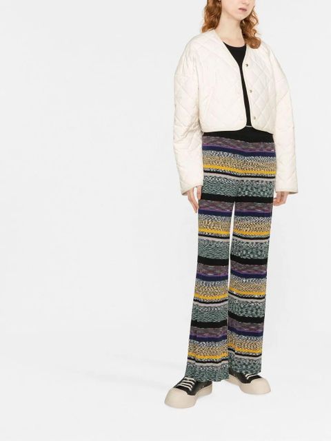 Missoni striped knitted trousers - Black - zdjęcie produktu nr 2