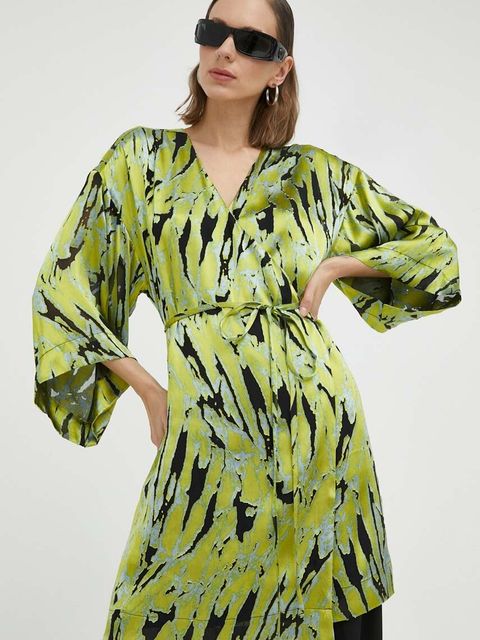 Gestuz sukienka z domieszką jedwabiu Anna mini rozkloszowana - zdjęcie produktu nr 1