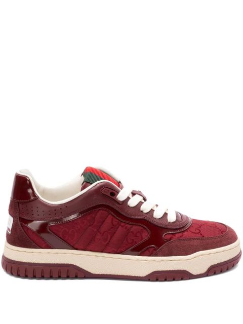 Gucci monogram-embossed sneakers - Red - zdjęcie produktu nr 1