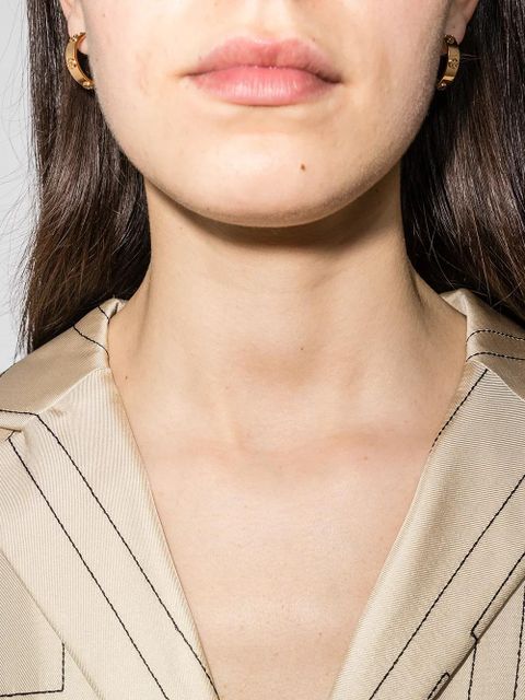 Tory Burch Miller stud hoop earrings - Gold - zdjęcie produktu nr 2