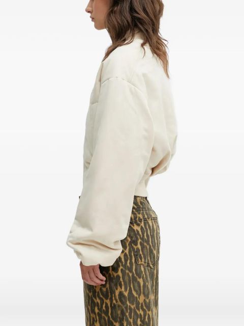 Axel Arigato puffed-sleeve bomber jacket - Neutrals