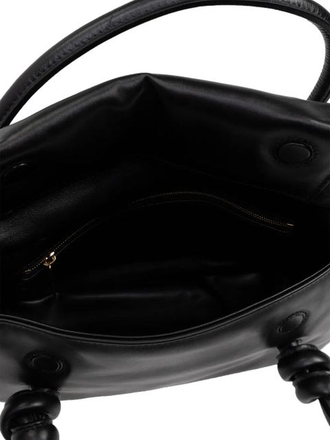 Jil Sander folded leather tote bag - Black
