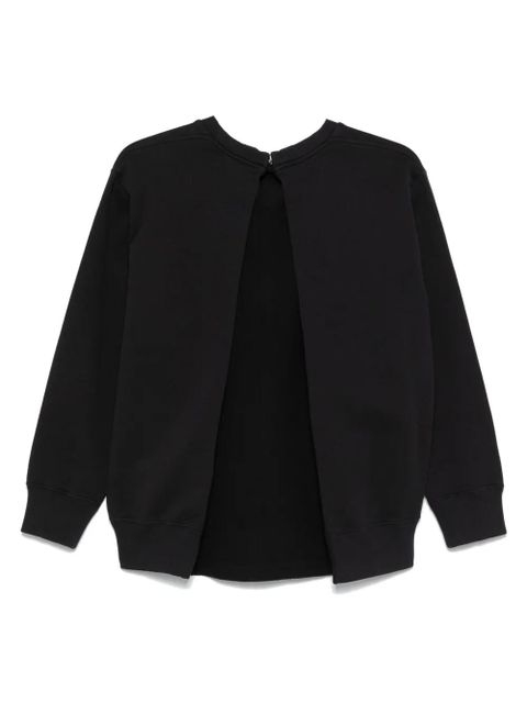 MM6 Maison Margiela numbers-embroidered sweatshirt - Black - zdjęcie produktu nr 2