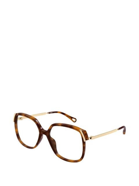 Chloé Eyewear square-frame glasses - Brown - zdjęcie produktu nr 2