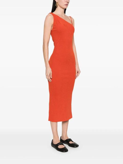 Nanushka asymmetric midi dress - Orange