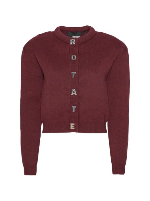 ROTATE BIRGER CHRISTENSEN logo-detail cardigan - Red - zdjęcie produktu nr 1