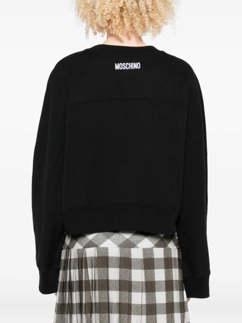 Moschino face-print sweatshirt - Black