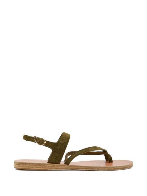 Ancient Greek Sandals Theano slingback suede sandals - Green - zdjęcie produktu nr 1
