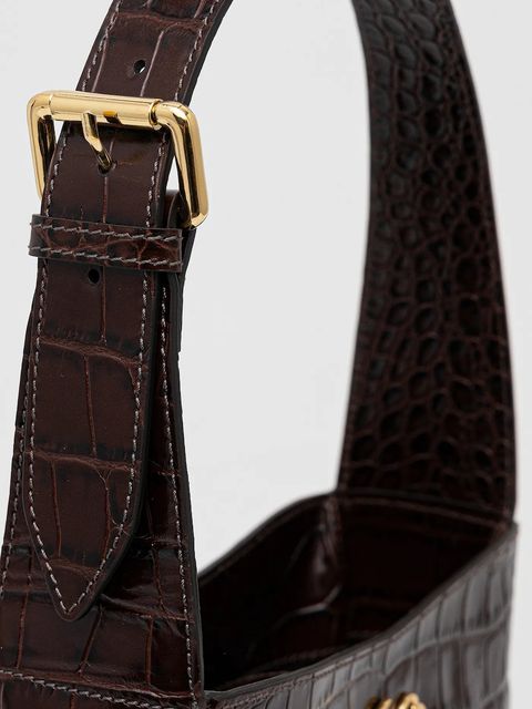 Luisa Spagnoli torebka skórzana kolor brązowy 542513