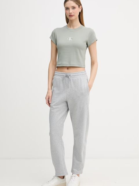 Calvin Klein Jeans spodnie dresowe damskie bawełniane - zdjęcie produktu nr 1
